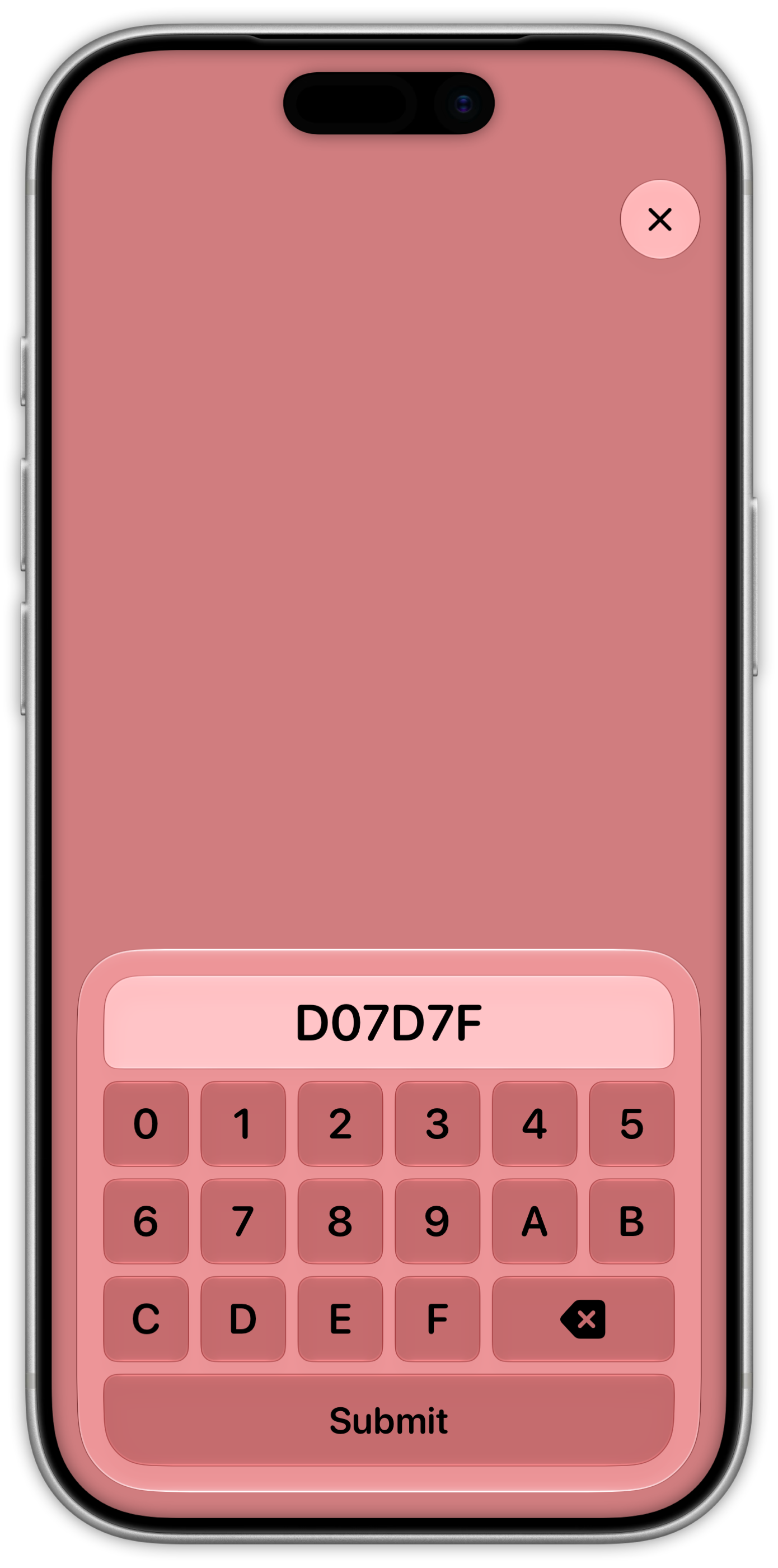 Screenshot of Hex Quiz